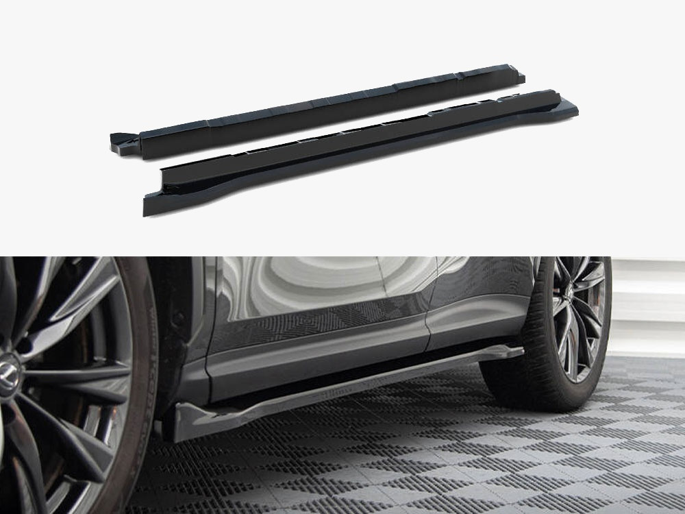 Maxton Side Skirts Diffusers Lexus NX F-Sport Mk2 Maxton Side Skirts Diffusers Lexus NX F-Sport Mk2