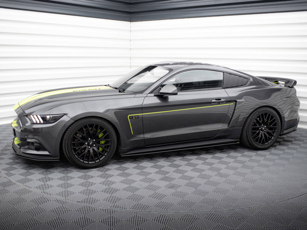 Maxton Street PRO Side Skirts Diffusers Ford Mustang GT Mk6 Maxton Street PRO Side Skirts Diffusers Ford Mustang GT Mk6