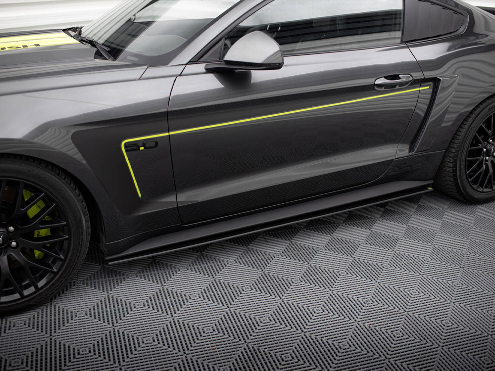 Maxton Street PRO Side Skirts Diffusers Ford Mustang GT Mk6 Maxton Street PRO Side Skirts Diffusers Ford Mustang GT Mk6