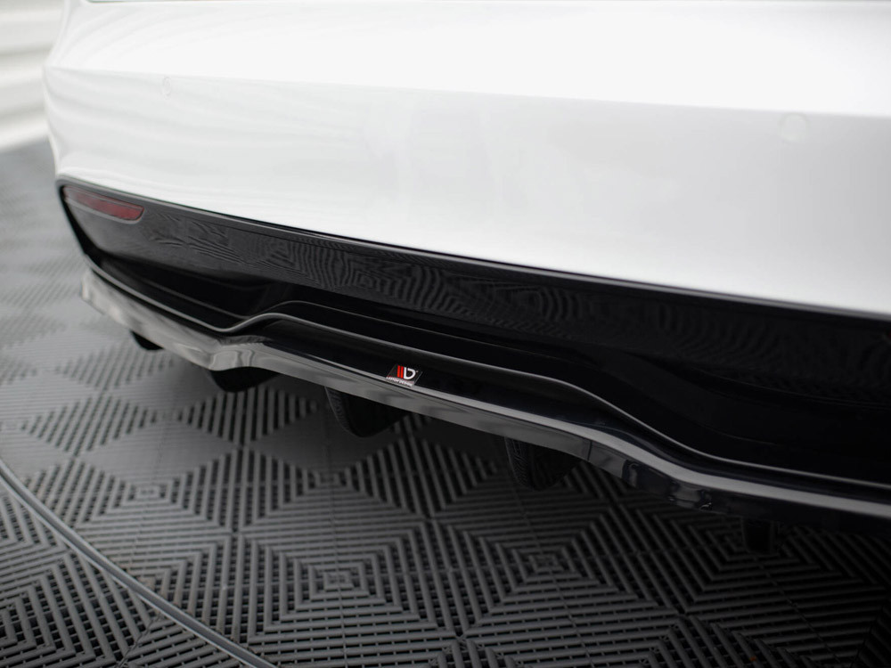 Maxton Rear Splitter (Vertical Bars) V.1 Tesla Model S Plaid Mk1 Facelift