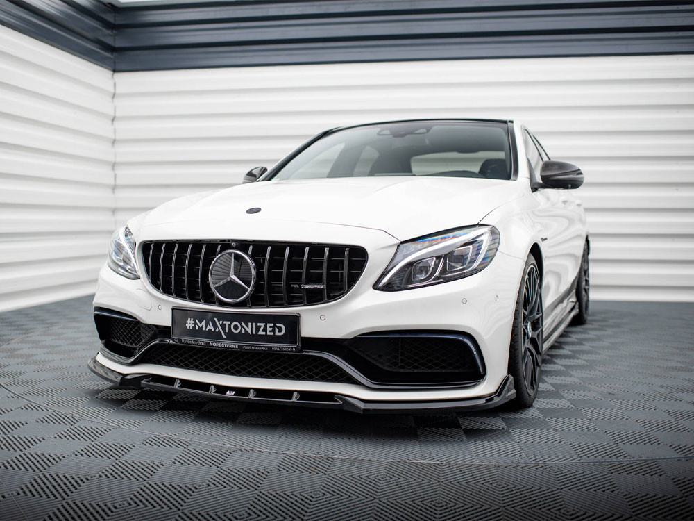 Maxton Front Splitter V.2 Mercedes-AMG C63 Sedan / Estate W205 / S205