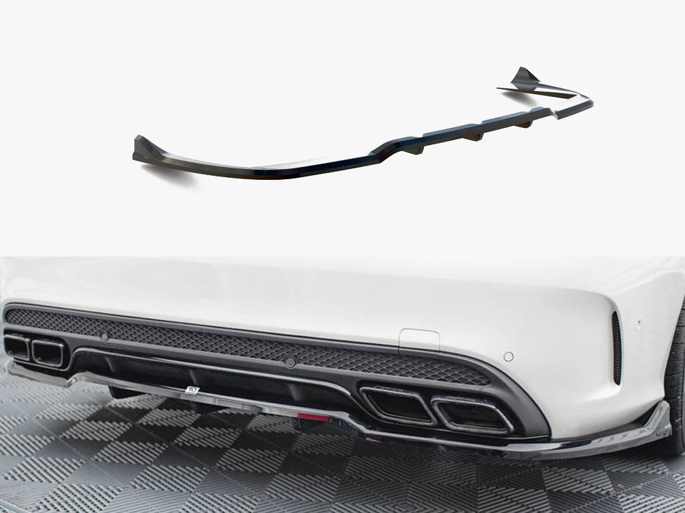 Maxton Rear Splitter (Vertical Bars) Mercedes-AMG C63 Sedan / Estate W205 / S205