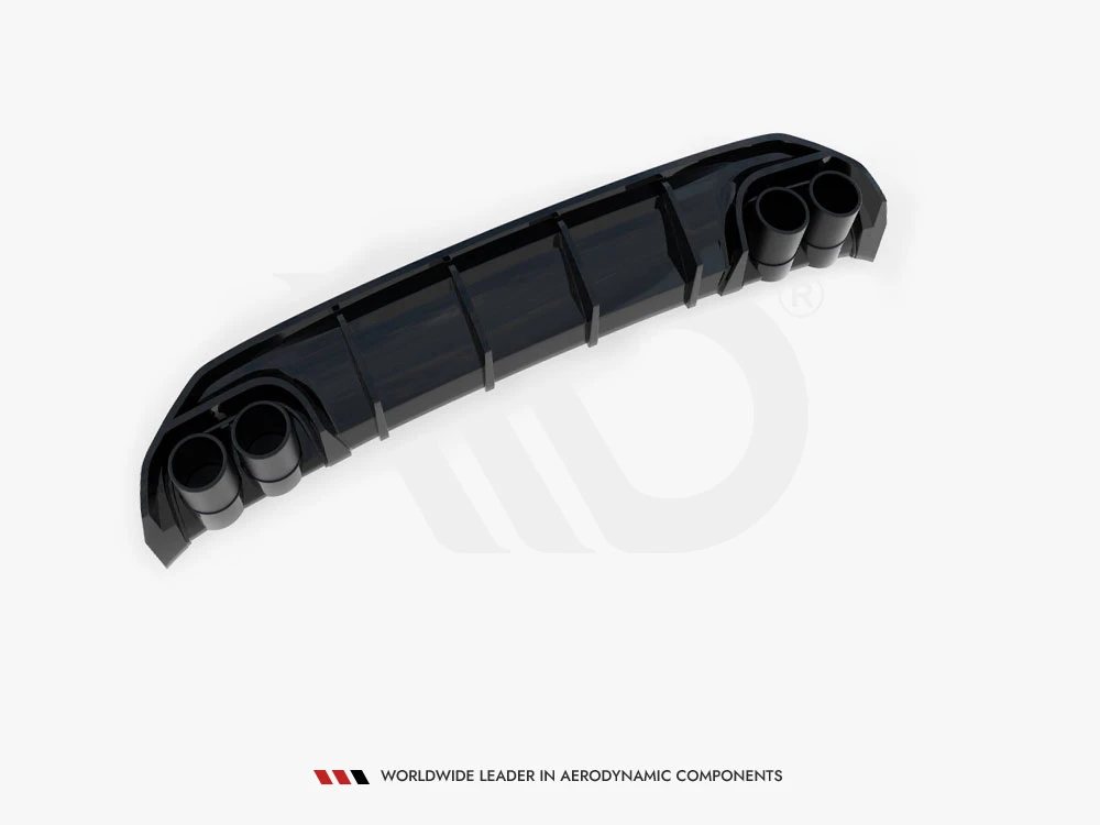 Maxton Rear Valance + Exhaust Ends Imitation Audi A3 S-Line Sedan 8Y - Black Tips Maxton Rear Valance + Exhaust Ends Imitation Audi A3 S-Line Sedan 8Y - Black Tips