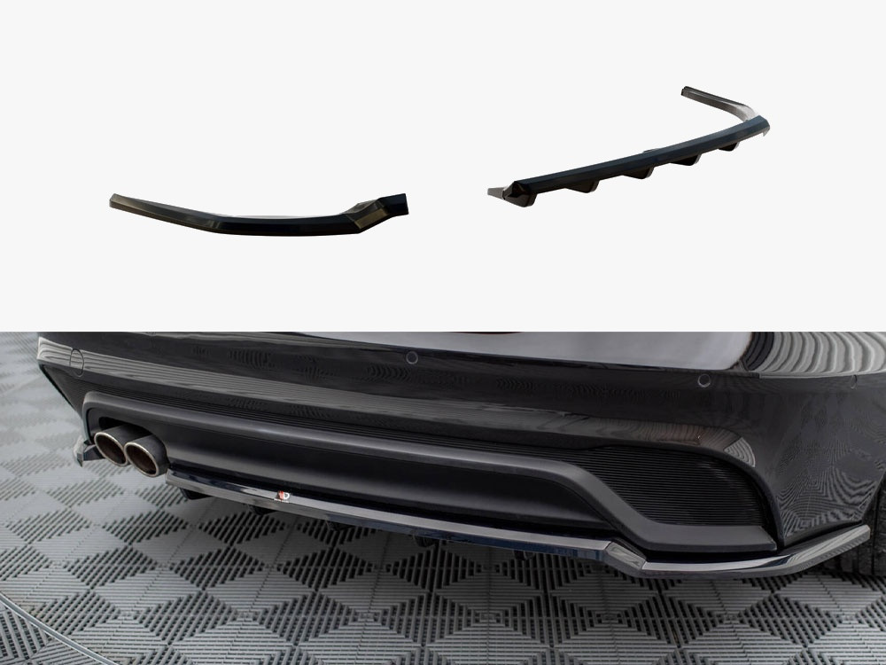 Maxton Central Rear Splitter (Vertical Bars) Jaguar XE X760 Facelift