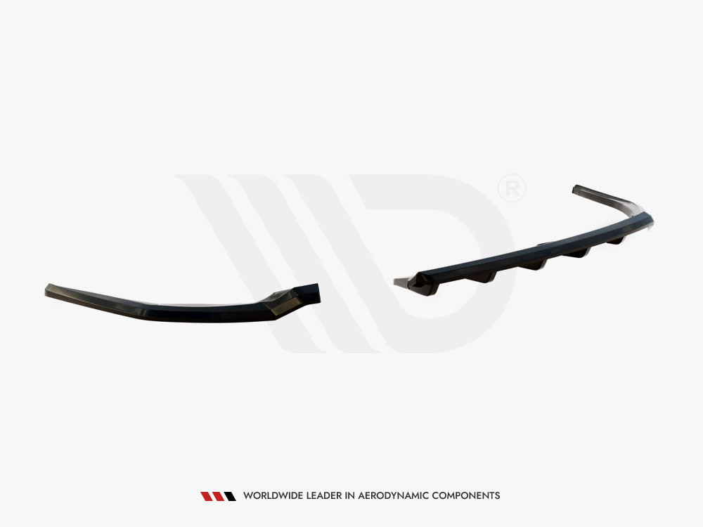 Maxton Central Rear Splitter (Vertical Bars) Jaguar XE X760 Facelift
