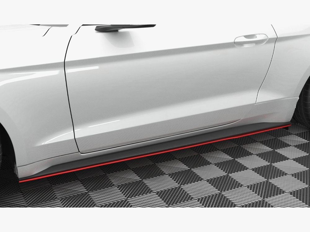 Maxton Side Skirts Diffusers V.2 Ford Mustang Mk6 Facelift