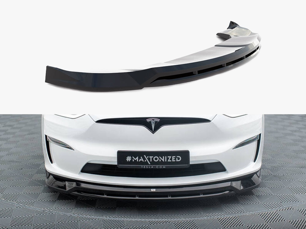 Maxton Front Splitter V.1 Tesla Model X Mk1 Facelift