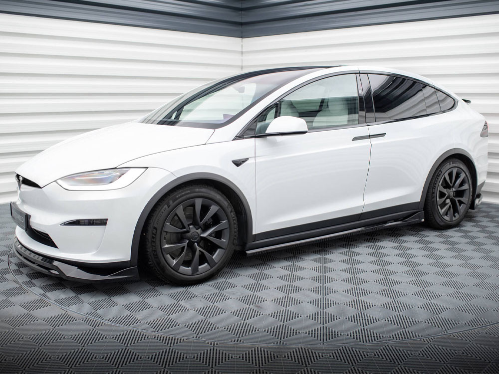 Maxton Side Skirts Diffusers Tesla Model X Mk1 Facelift
