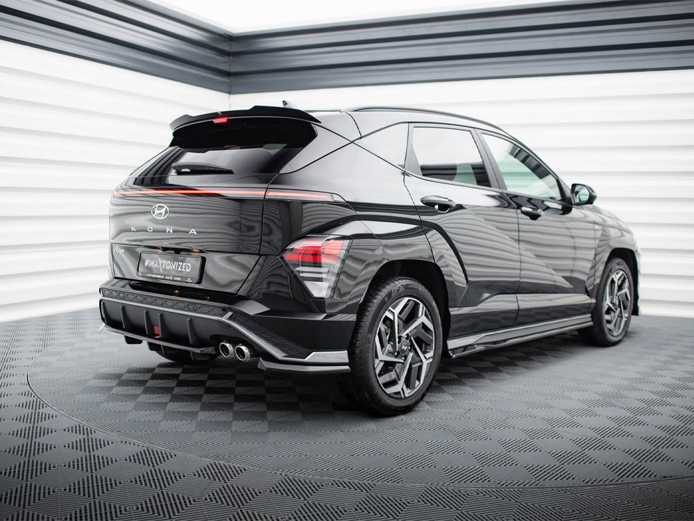 Maxton Central Rear Splitter (Vertical Bars) Hyundai Kona N-Line Mk2