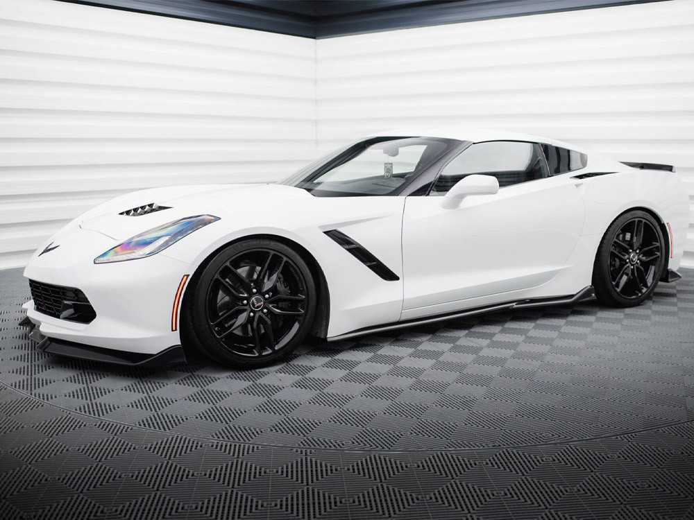 Maxton Side Skirts Diffusers V.2 Chevrolet Corvette C7
