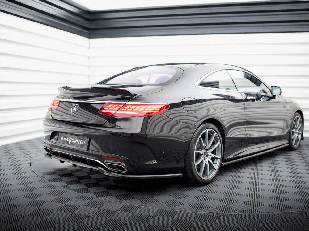 Maxton Rear Splitter (Vertical Bars) Mercedes-Benz S Coupe AMG-Line C217 Facelift