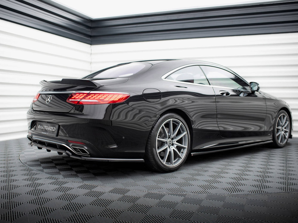 Maxton Rear Splitter (Vertical Bars) Mercedes-Benz S Coupe AMG-Line C217 Facelift