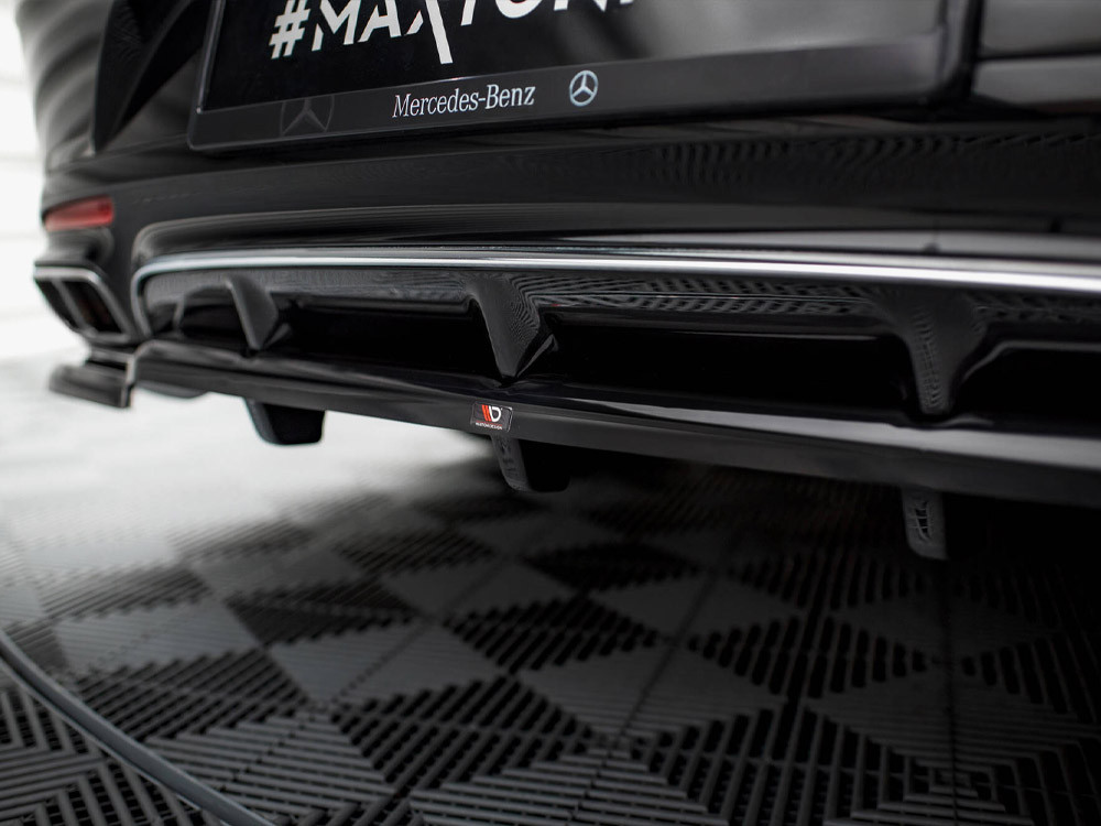 Maxton Rear Splitter (Vertical Bars) Mercedes-Benz S Coupe AMG-Line C217 Facelift