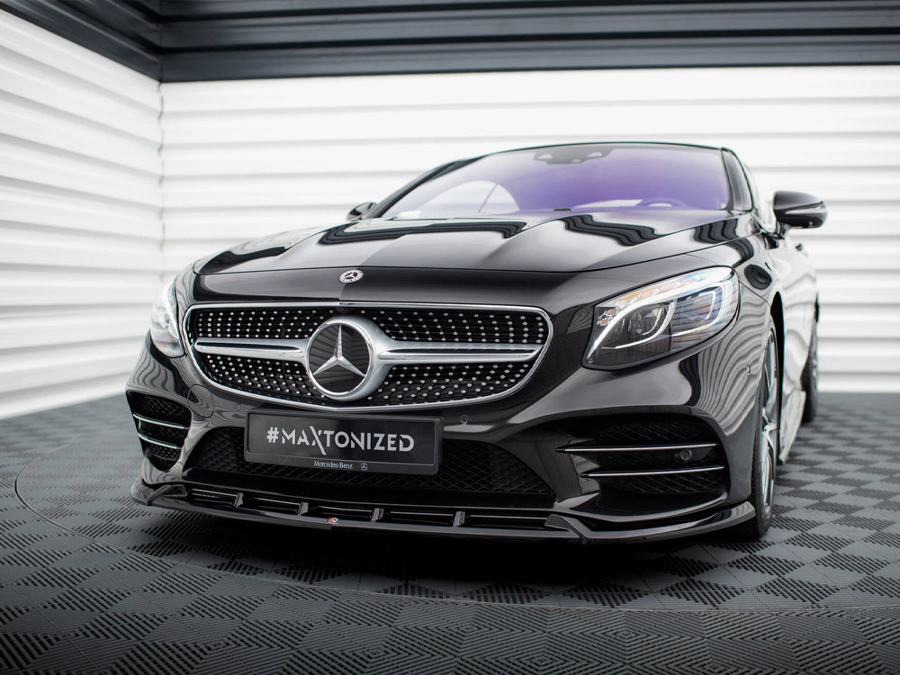 Maxton Front Splitter V.2 Mercedes-Benz S Coupe AMG-Line C217 Facelift
