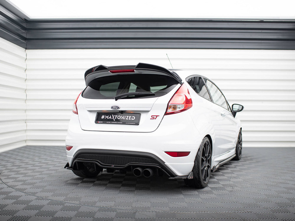Maxton Rear Side Splitters V.3 + Flaps Ford Fiesta ST Mk7 Facelift
