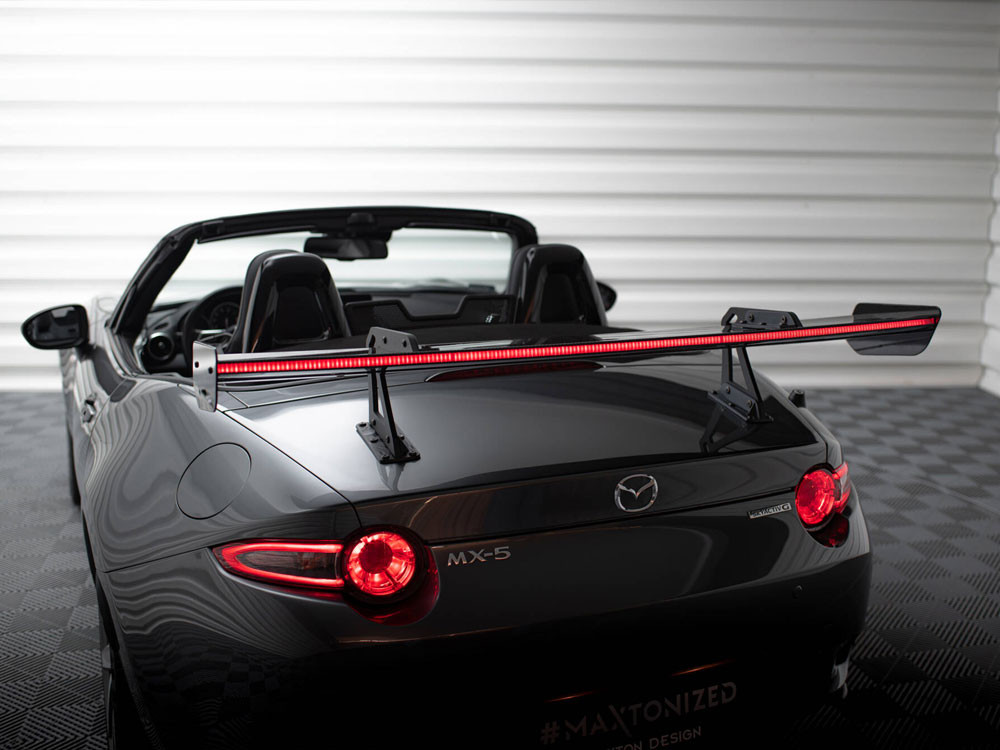 Maxton Carbon Spoiler With Upper Swan Mounting + LED Mazda MX-5 ND (Mk4) Maxton Carbon Spoiler With Upper Swan Mounting + LED Mazda MX-5 ND (Mk4)