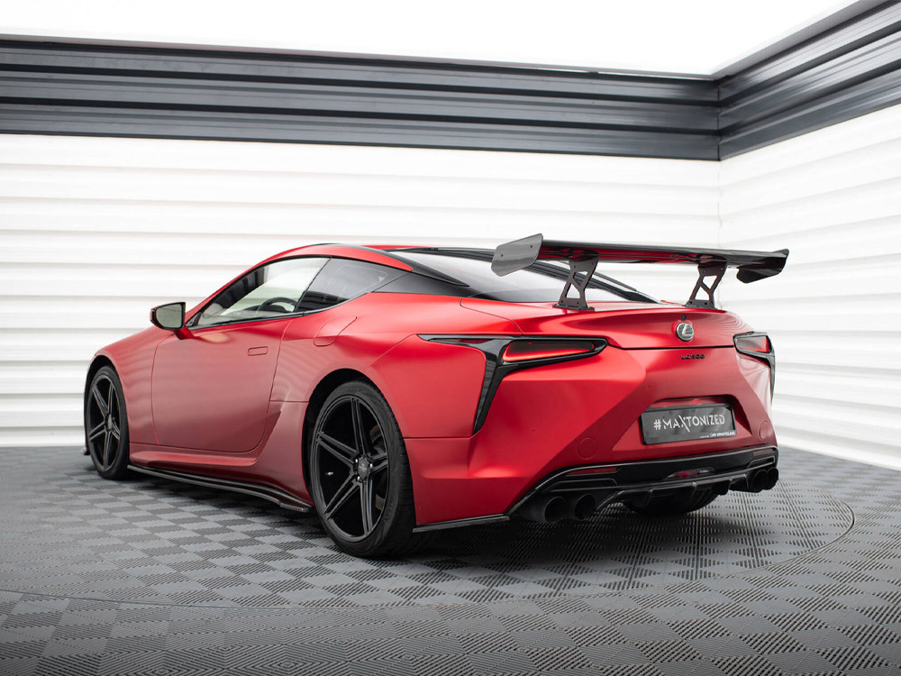 Maxton Carbon Spoiler With Internal Brackets Uprights Lexus LC