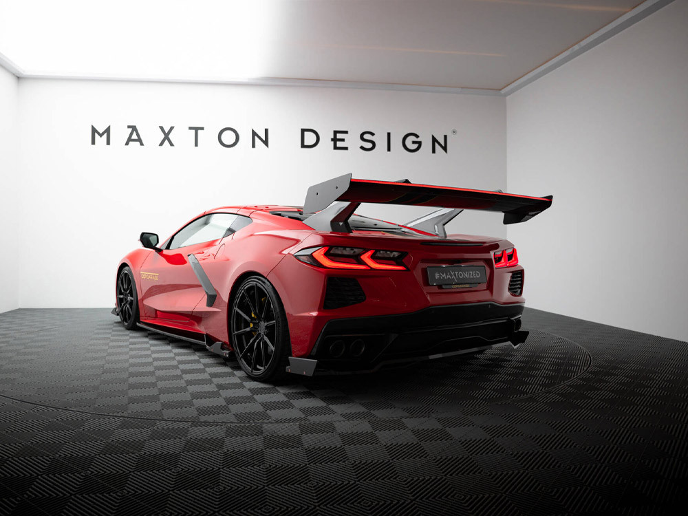 Maxton Carbon Spoiler + LED Chevrolet Corvette C8 Maxton Carbon Spoiler + LED Chevrolet Corvette C8