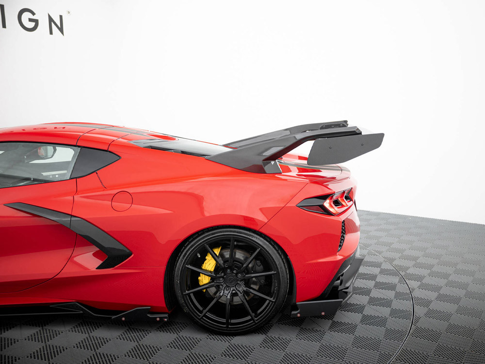 Maxton Carbon Spoiler + LED Chevrolet Corvette C8 Maxton Carbon Spoiler + LED Chevrolet Corvette C8