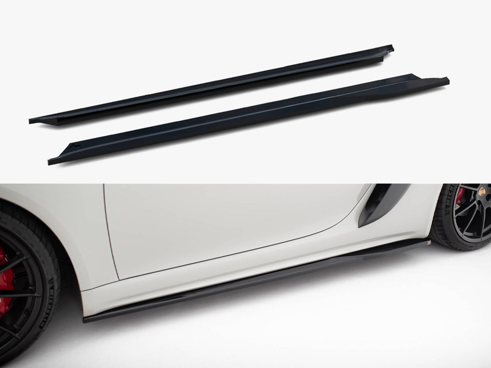 Maxton Side Skirts Diffusers Porsche 718 Cayman GTS 982c Maxton Side Skirts Diffusers Porsche 718 Cayman GTS 982c