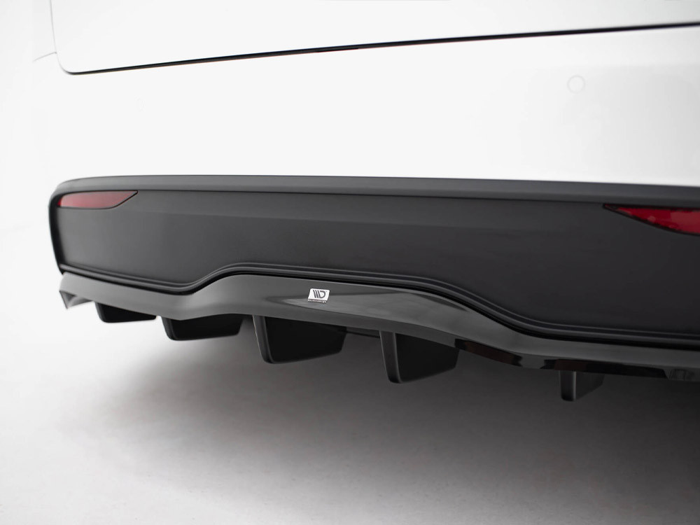 Maxton Rear Splitter (Vertical Bars) V.2 Tesla Model X Mk1 Facelift