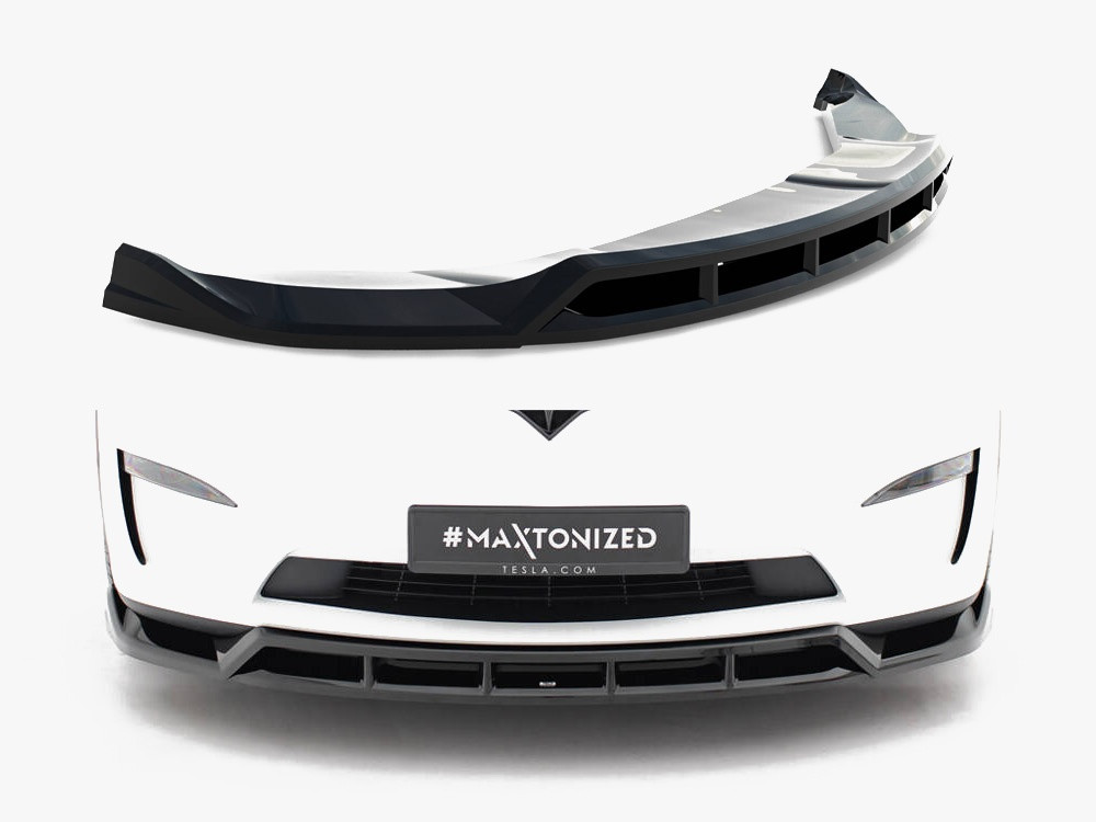 Maxton Front Splitter V.3 Tesla Model X Mk1 Facelift