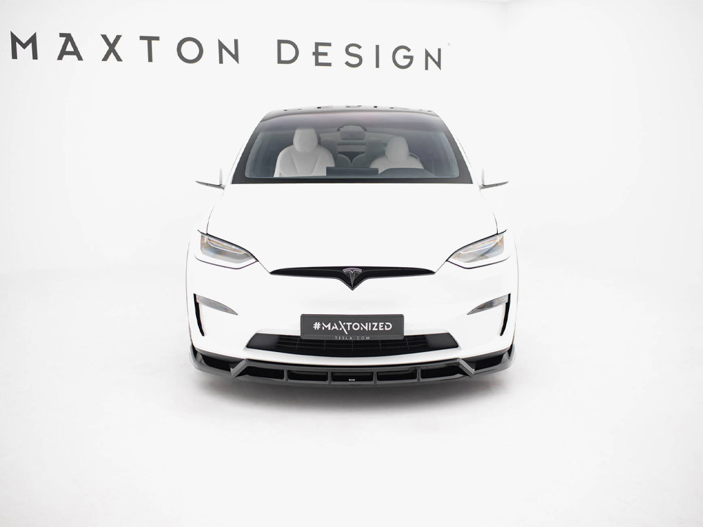 Maxton Front Splitter V.3 Tesla Model X Mk1 Facelift
