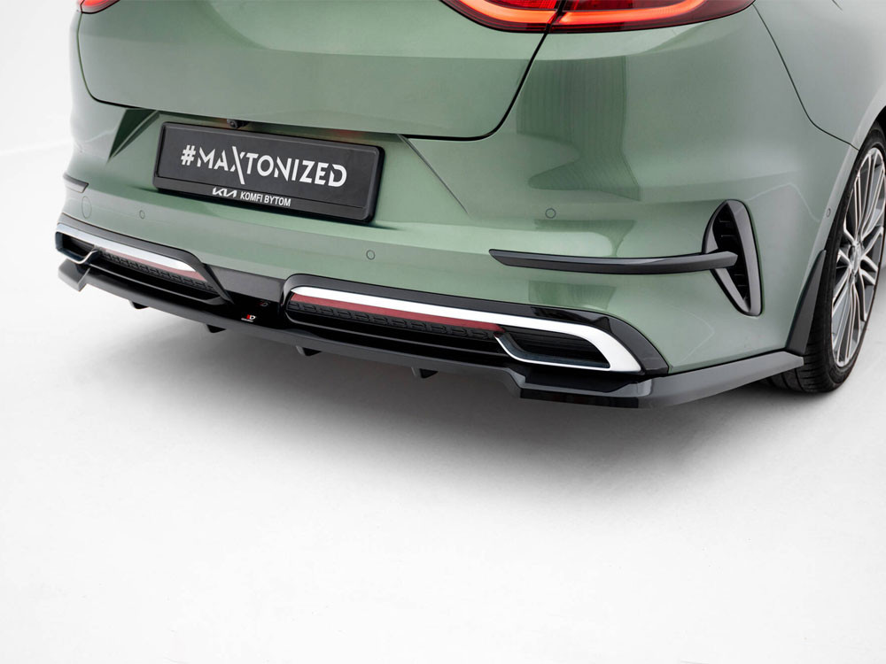 Maxton Rear Splitter (Vertical Bars) Kia Proceed GT-Line Mk1 Facelift