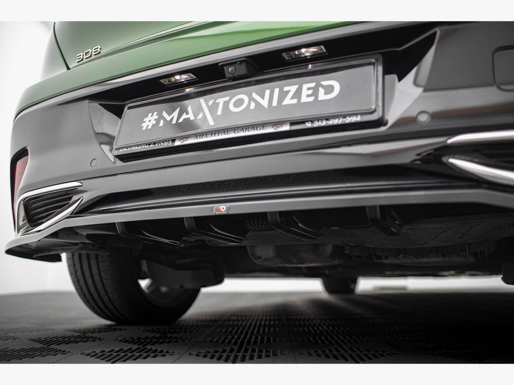 Maxton Rear Splitter (Vertical Bars) Peugeot 308 Hatchback Mk3