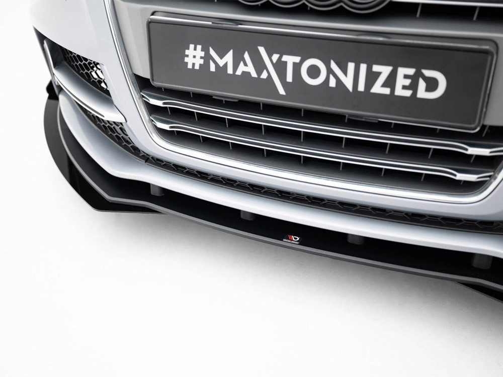 Maxton Street PRO Front Splitter + Flaps Audi TT S / TT S-Line 8J Facelift