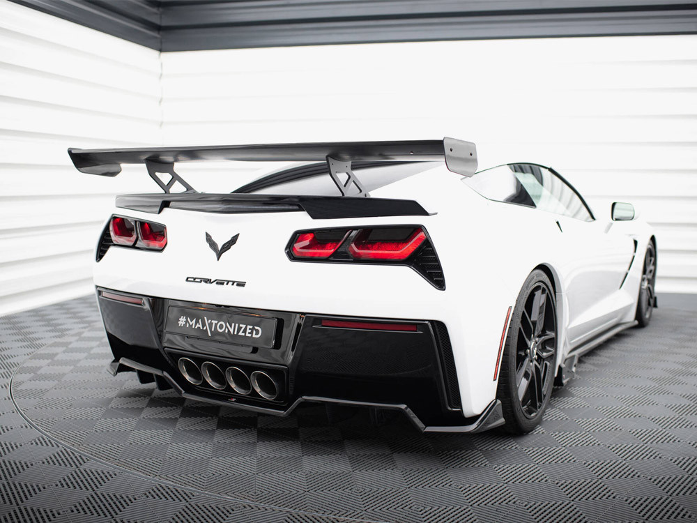 Maxton Carbon Spoiler With Internal Brackets Uprights Chevrolet Corvette Stingray / Grand Sport C7 Maxton Carbon Spoiler With Internal Brackets Uprights Chevrolet Corvette Stingray / Grand Sport C7