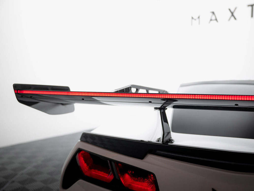 Maxton Carbon Spoiler With Upper Swan Mounting + LED Chevrolet Corvette Stingray / Grand Sport C7 Maxton Carbon Spoiler With Upper Swan Mounting + LED Chevrolet Corvette Stingray / Grand Sport C7