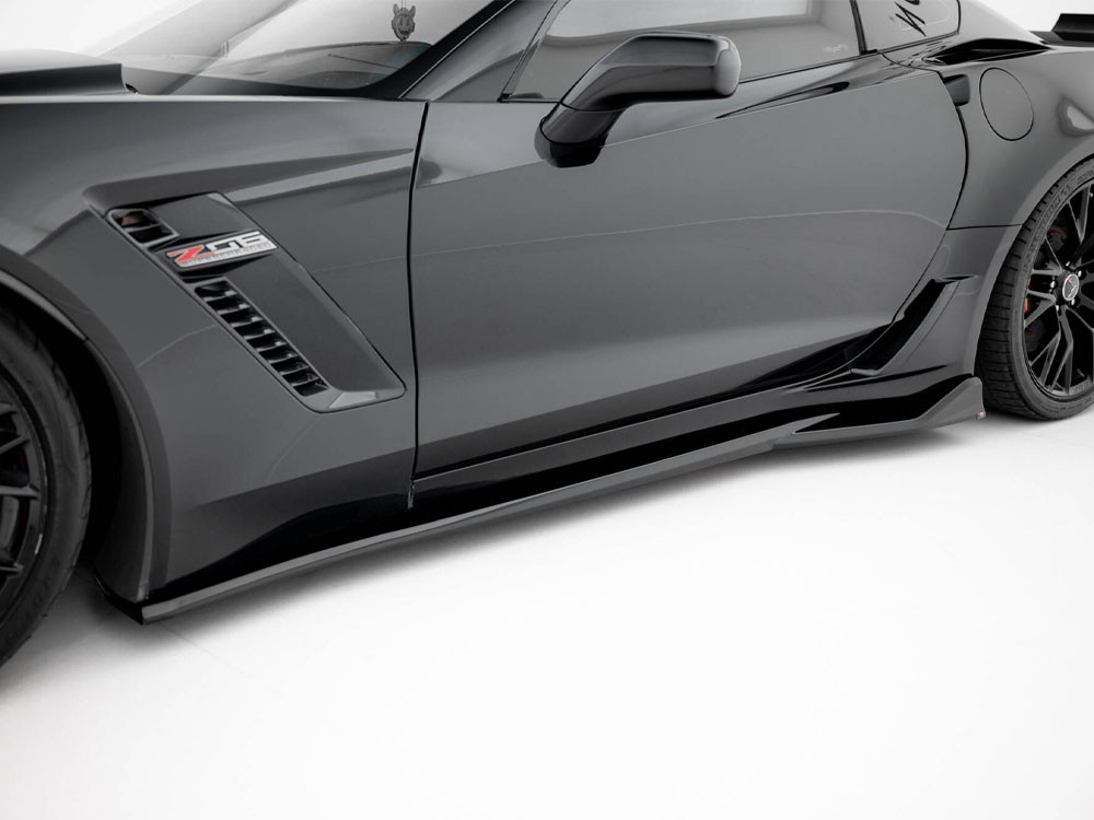 Maxton Side Skirts Diffusers Chevrolet Corvette Z06 C7