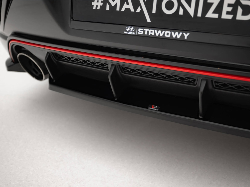 Maxton Central Rear Splitter Hyundai Veloster N Mk2 Maxton Central Rear Splitter Hyundai Veloster N Mk2