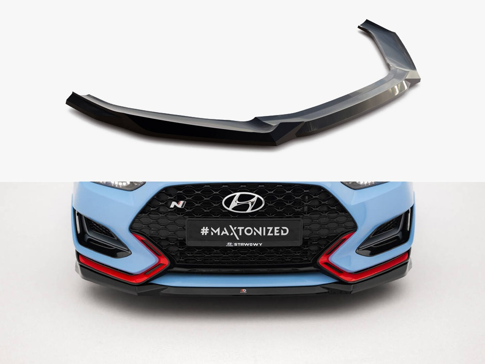 Maxton Front Splitter V.1 Hyundai Veloster N Mk2