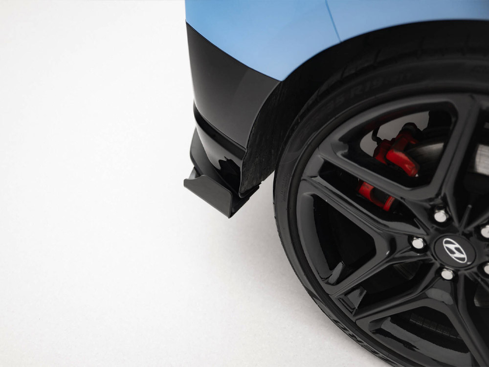 Maxton Street Pro Rear Side Splitters + Flaps Hyundai Veloster N Mk2