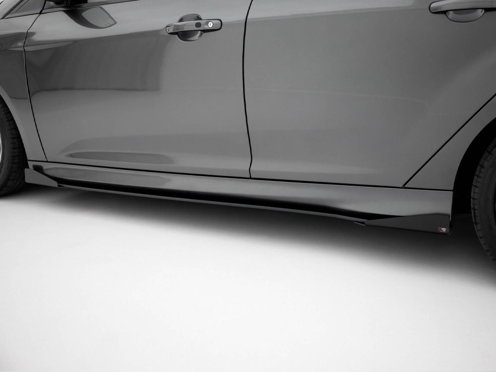 Maxton Street PRO Side Skirts Diffusers + Flaps Ford Focus ST Mk3 Facelift