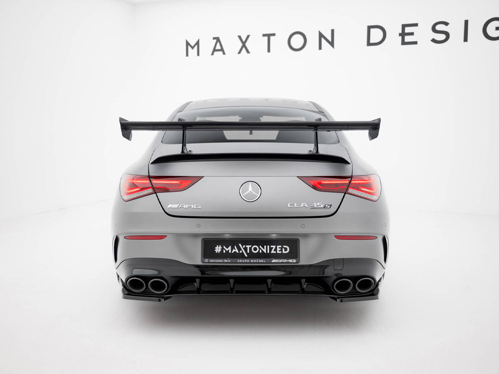 Maxton Carbon Spoiler With Upper Swan Mounting Mercedes-Benz CLA Coupe C118 / C118 Facelift Maxton Carbon Spoiler With Upper Swan Mounting Mercedes-Benz CLA Coupe C118 / C118 Facelift