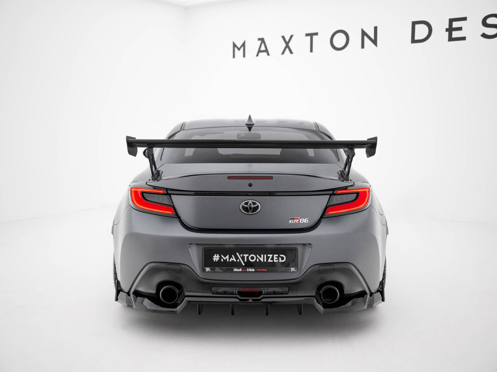 Maxton Carbon Spoiler With External Brackets Uprights Toyota GR86