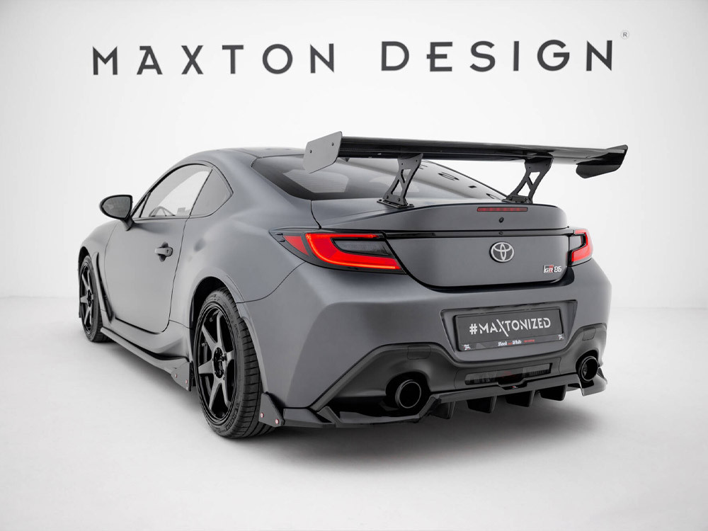 Maxton Carbon Spoiler With Internal Brackets Uprights Toyota GR86