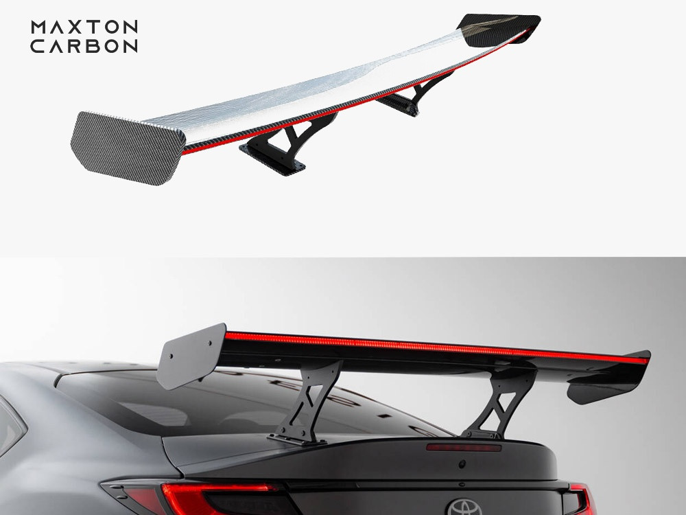 Maxton Carbon Spoiler With Internal Brackets Uprights + LED Toyota GR86 Maxton Carbon Spoiler With Internal Brackets Uprights + LED Toyota GR86