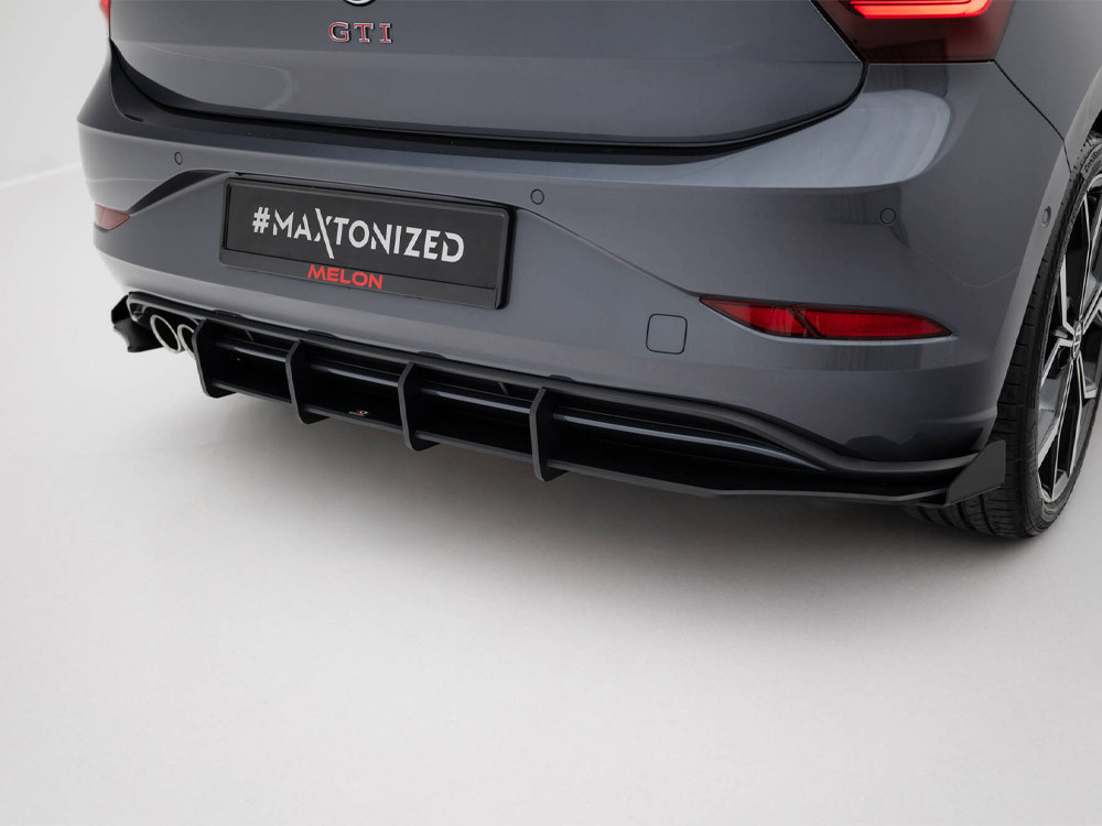 Maxton Street PRO Rear Diffuser + Flaps Volkswagen Polo GTI Mk6 Facelift Maxton Street PRO Rear Diffuser + Flaps Volkswagen Polo GTI Mk6 Facelift