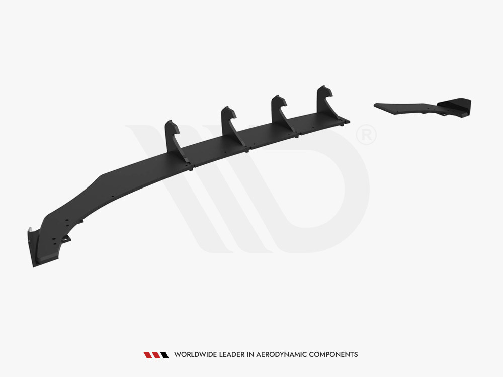 Maxton Street PRO Rear Diffuser + Flaps Volkswagen Polo GTI Mk6 Facelift Maxton Street PRO Rear Diffuser + Flaps Volkswagen Polo GTI Mk6 Facelift