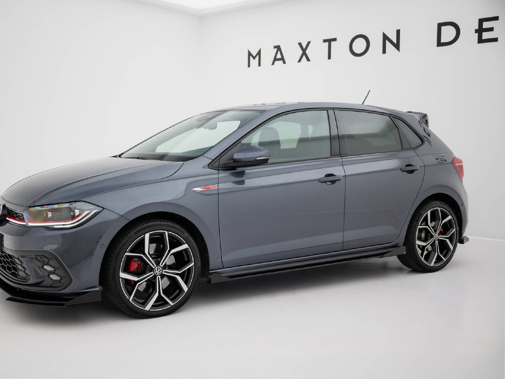 Maxton Street PRO Side Skirts Diffusers + Flaps Volkswagen Polo GTI Mk6 Facelift