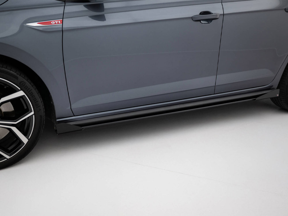 Maxton Street PRO Side Skirts Diffusers + Flaps Volkswagen Polo GTI Mk6 Facelift