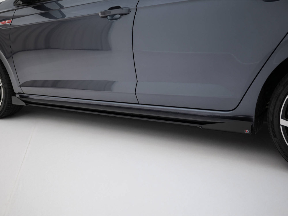 Maxton Street PRO Side Skirts Diffusers + Flaps Volkswagen Polo GTI Mk6 Facelift