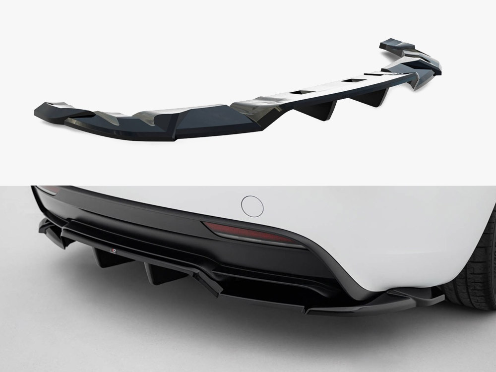 Maxton Rear Splitter (Vertical Bars) V.2 Tesla Model 3 Performance Mk1 Facelift Maxton Rear Splitter (Vertical Bars) V.2 Tesla Model 3 Performance Mk1 Facelift