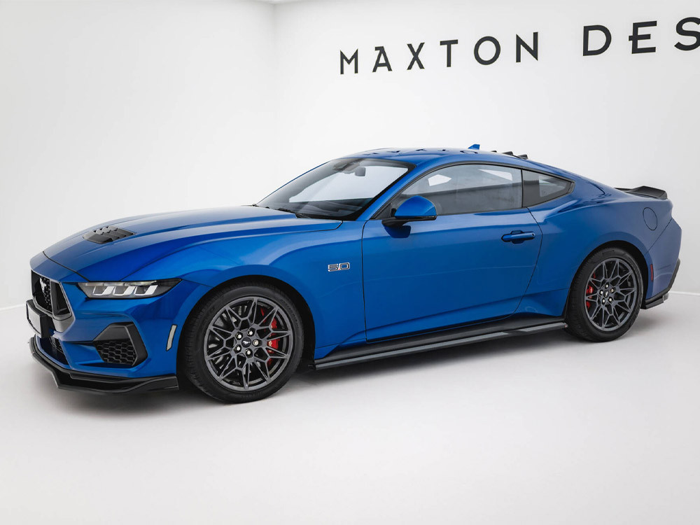 Maxton Side Skirts Diffusers Ford Mustang GT Mk7 Maxton Side Skirts Diffusers Ford Mustang GT Mk7
