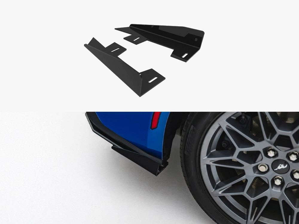 Maxton Rear Side Flaps Ford Mustang GT Mk7