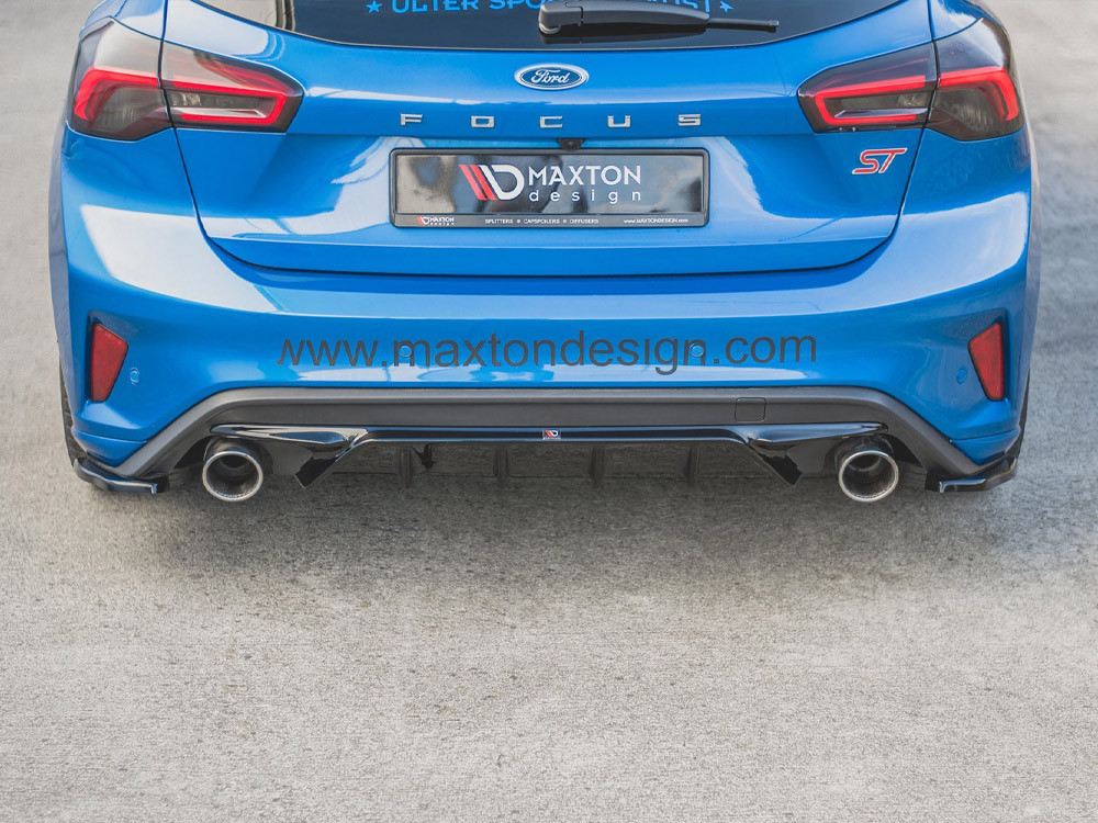 Maxton Rear Side Splitters Ford Focus MK4 ST (2019-) - Carbon Look